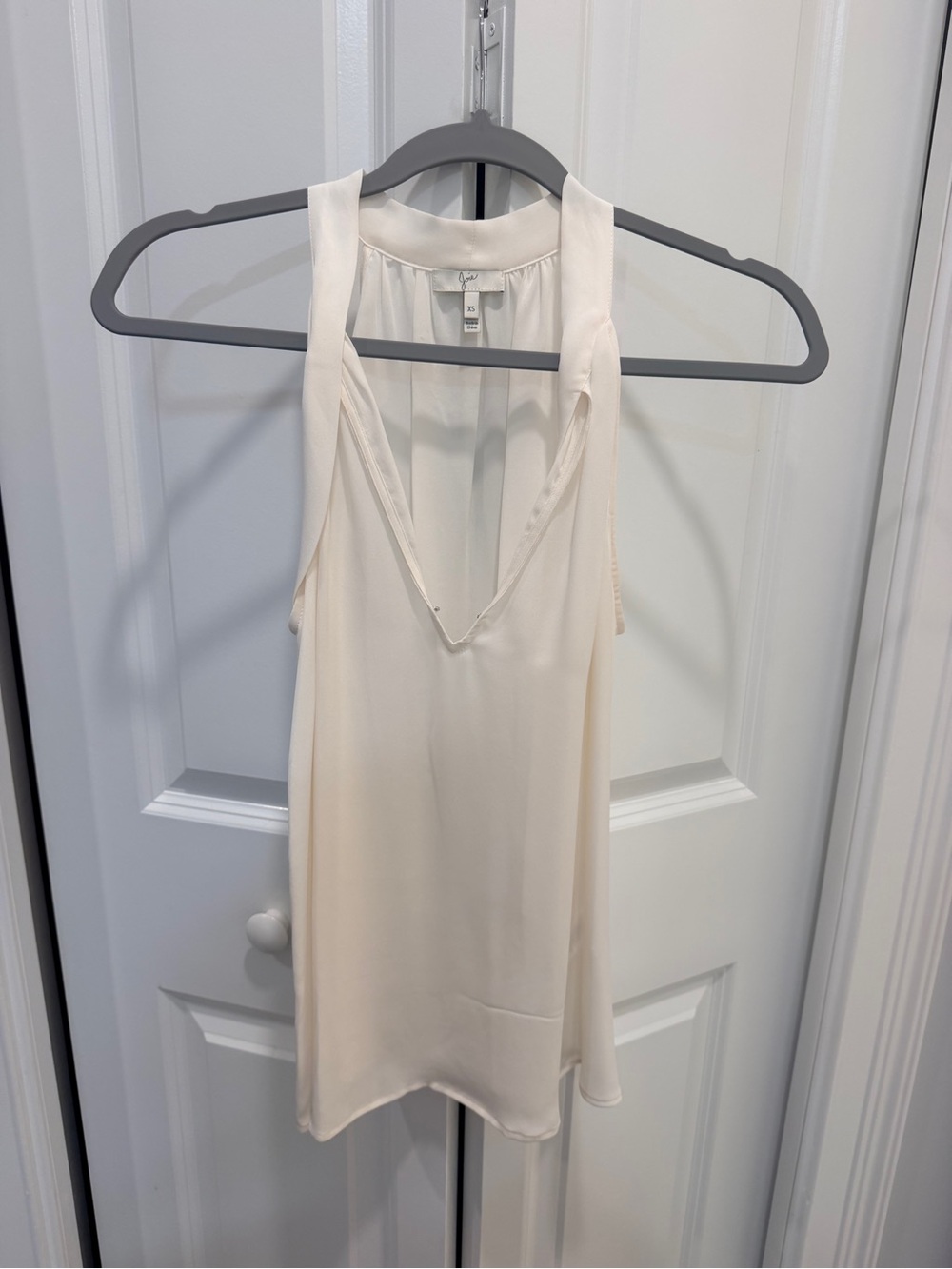 Joie Cream V-Neck Sleeveless Camisole
